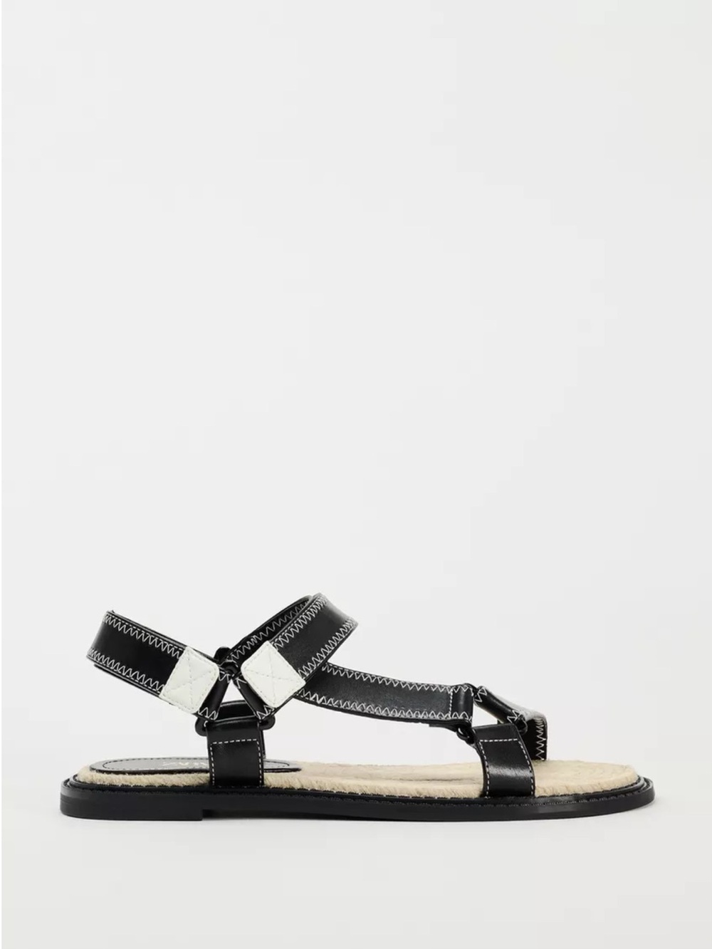 FLAT JUTE SANDALS